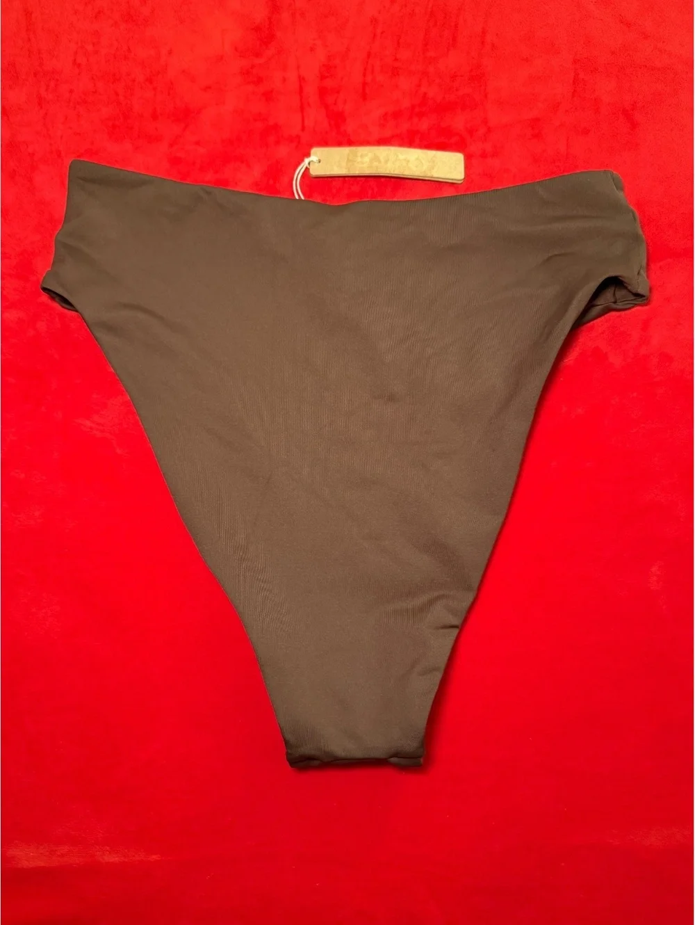 Skims Recycled Swim Mid Waist Bottom Color Cocoa Size Small